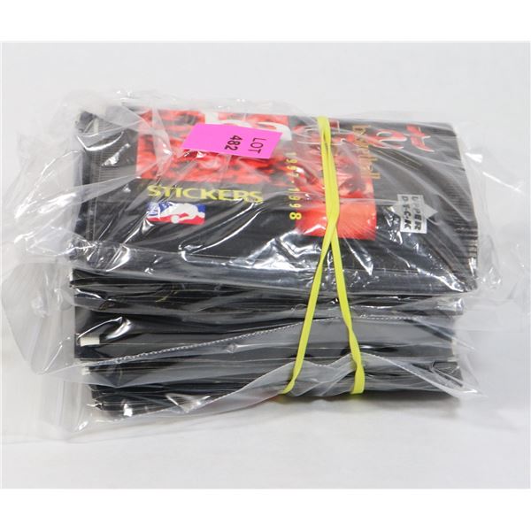 4 PACKS OF NBA  UPPER DECK STICKERS FROM '97-'98