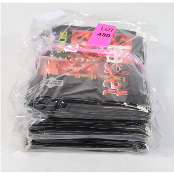 3 PACKS OF NBA  UPPER DECK STICKERS FROM '97-'98