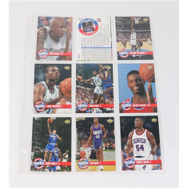 SMALL LOT OF UPPER DECK ROOKIE EXCHANGE NBA CARDS