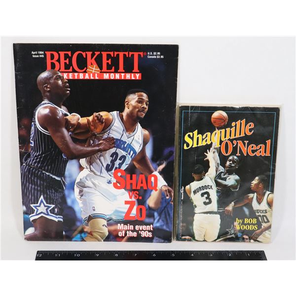 2 COLLECTIBLE NBA BOOKS/MAGAZINE FT. SHAQ