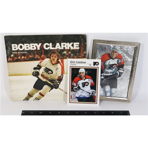 SMALL LOT OF FLYERS NHL COLLECTIBLE ITEMS INCL.