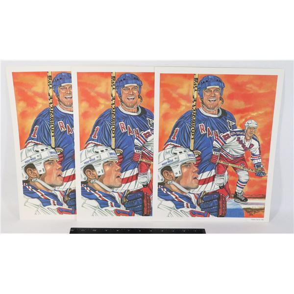 MARK MESSIER VINTAGE CLASSIC SPORT PRINTS X3