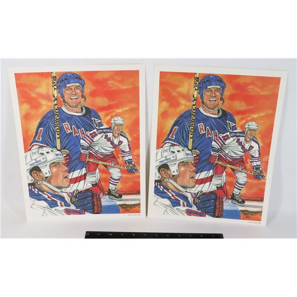 MARK MESSIER VINTAGE CLASSIC SPORT PRINTS X2