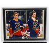 FRAMED PHOTO OF #99 AND #16 ST. LOUIS BLUES