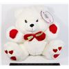 BRAND NEW OLD STOCK WITH TAGS PLUSH WHITE AND RED