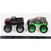 2 "HOT WHEELS" MONSTER TRUCKS
