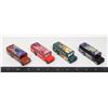 4 "HOTWHEELS" BUSSES