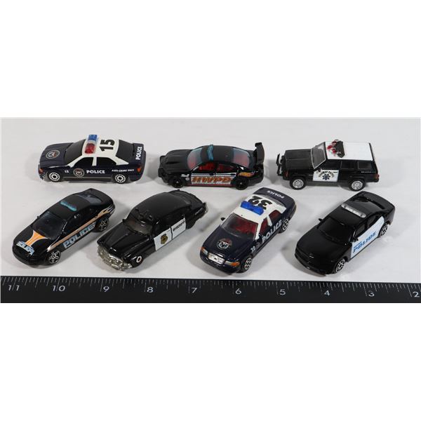 SMALL LOT OF POLICE CARS TOYS