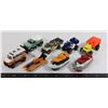 SMALL LOT OF HOTWHEELS BOATS, RESCUE CARS ETC.