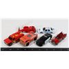 SMALL LOT OF VINTAGE FIRETRUCKS,POLICE CARS ETC.
