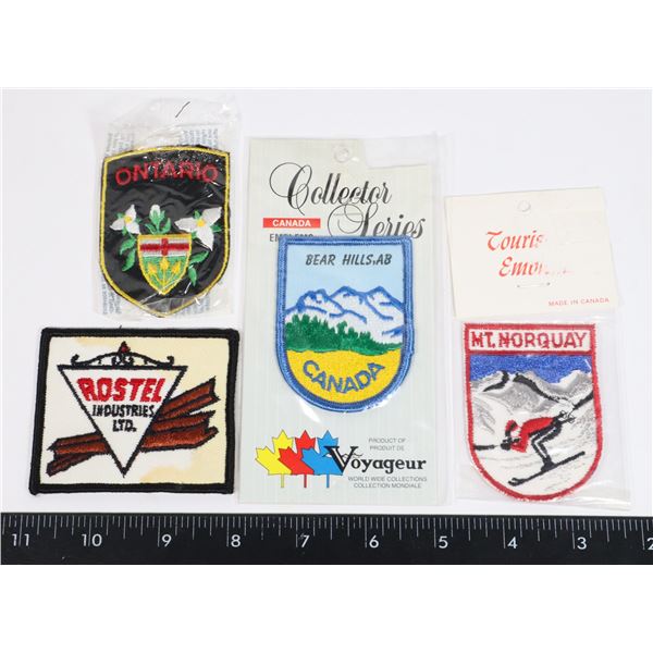 4 MIXED PATCHES 3 BRAND NEW