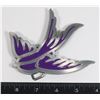 Image 1 : PURPLE BIRD BELT BUCKLE