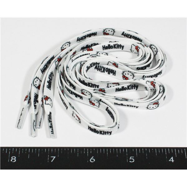 NEW HELLO KITTY THEME SHOELACE SET