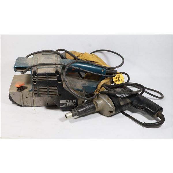 AEG  BELT SANDER (NO BELTS) SOLD WITH
