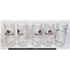 5 PAULANER BEER MUGS WITH HANDLES