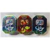 Image 1 : LOT OF 3 SEALED POKEMON GX TINS 4PKS PER TIN 2019