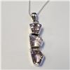 Image 1 : BZ1710-164 SILVER AMETHYST 16" NECKLACE