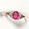 Image 1 : BZ1710-157 10K RUBY/DIAMOND RING