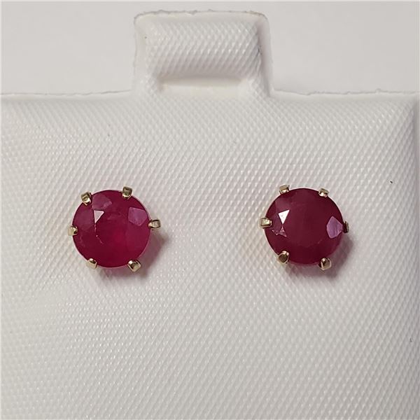 BZ1710-154 10K RUBY(3.1CT) EARRINGS