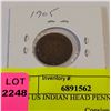 Image 1 : 1905 US INDIAN HEAD PENNY