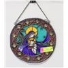 Image 1 : STAINED GLASS XMAS "MARY W CHILD" SCENE, 10"