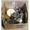 Image 1 : BOX OF MISC KITCHEN ITEMS;MEASURE  CUPS& SPOONS