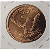 Image 2 : 25)  ONE TROY OUNCE OF .999 FINE COPPER ROUND,