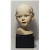 Image 1 : 6)  CERAMIC BUST OF A YOUNG CHILD ON A PLYNTH,