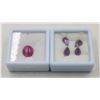 Image 1 : #13-NATURAL RUBY GEMSTONE 7.40CT & AMETHYST 9.25CT