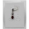 Image 1 : #181-NATURAL PHODOLITE GARNET & CZ PENDANT