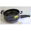 Image 1 : GROUP OF 4 NONSTICK PANS; 3 TFAL 12" PANS & 1 WOK