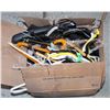 Image 1 : BOX OF MISC CLOTHES HANGERS; WIRE, PLASTIC
