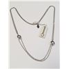 Image 1 : BZ1780-97 SILVER 18" PERSONA LABEL NECKLACE