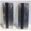Image 1 : 2 PAIRS OF ALUMINIUM 14 X 5 1/2" MUD FLAPS