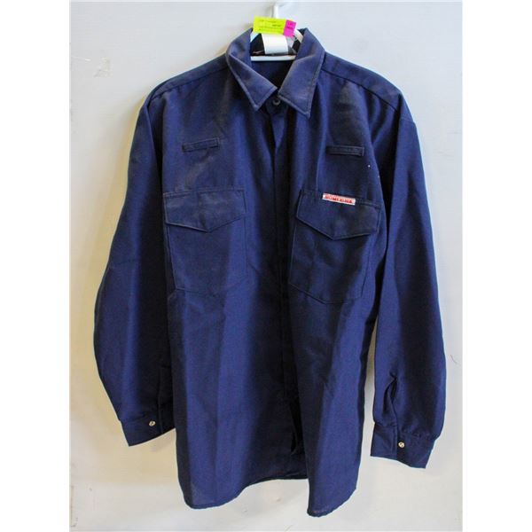 SIZE MM NOMEXX IIA FLAME RESISTANT BLUE SHIRT