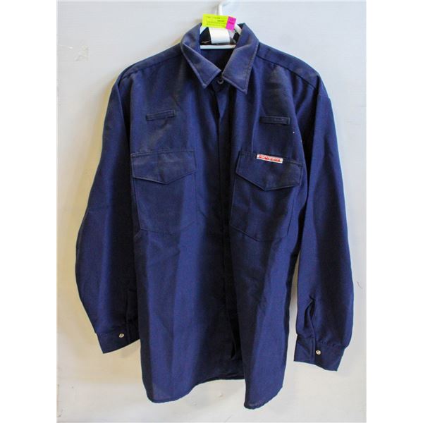 SIZE MR NOMEXX IIA FLAME RESISTANT BLUE SHIRT