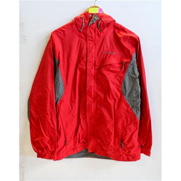 MENS COLUMBIA MED RED SPRING JACKET