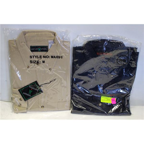 NEW MEN'S SHIRTS 1NAVY 1TAN SIZE M