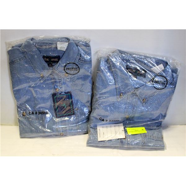 NEW MEN'S SHIRTS 2DENIM SIZE 2XL