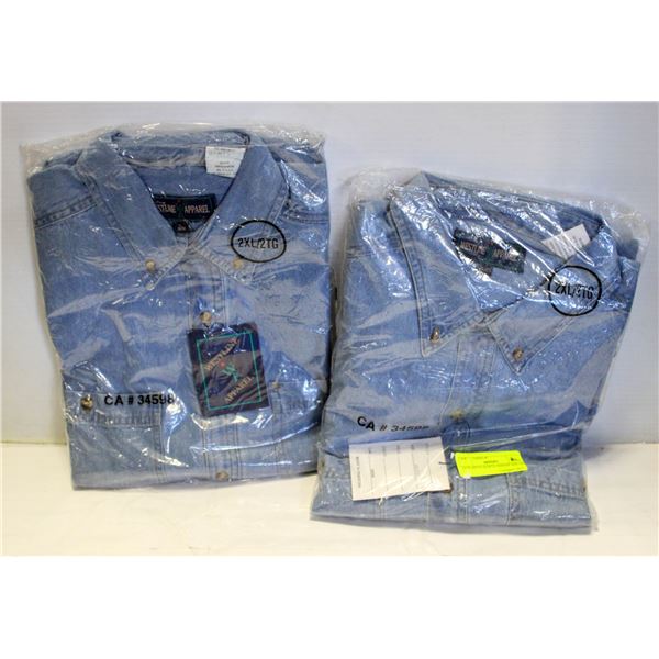 NEW MEN'S SHIRTS 2DENIM SIZE 2XL
