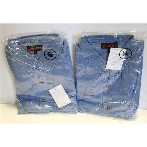 NEW MEN'S SHIRTS 2DENIM SIZE 3XL