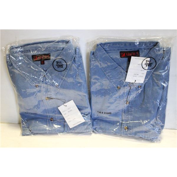 NEW MEN'S SHIRTS 2DENIM SIZE 3XL