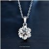 Image 1 : 2 CT GRA CERTIFIED ROUND BRILLIANT 925S NECKLACE
