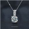 Image 1 : 1 CT GRA CERTIFIED ROUND BRILLIANT 925S NECKLACE