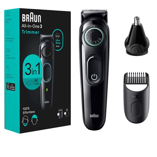 NEW BRAUN ALL-IN-ONE 3 TRIMMER