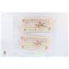 Image 2 : 2 1986 CANADIAN TWO DOLLAR BILLS