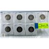 Image 1 : 7 CANADIAN HALF DOLLARS, 1968, 1969, 1971, 1972, 1