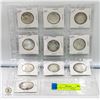 Image 1 : 10 CANADIAN SILVER HALF DOLLARS 1944,45,57,58,59,6