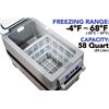 Image 2 : NEW AOODEN CF55 PORTABLE FREEZER/REFRIGERATOR