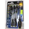 Image 1 : NEW KOBALT 6PC DIAMOND COATED TIP SCREWDRIVER SET